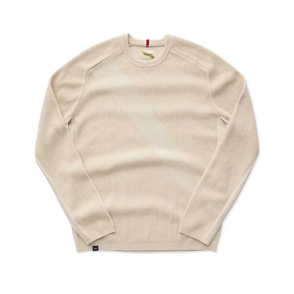 Tracksmith Prospect Ribbed Crewneck Sweater Mens M Merino Wool Cotton Pullover